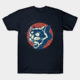 cat triple eye illustration T-Shirt